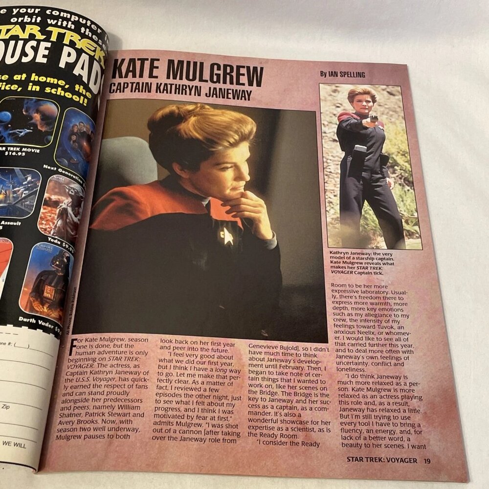 Star Trek Voyager #5 Magazine Feb 1996 Kate Mulgrew Starlog Official TV Sci-Fi - Picture 5 of 9